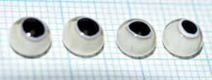 ルアーメイキング　ハンドメイド 　グラスアイ　hand made glass eyes for lure making （11589-489）本格的　ルアービルダー用　日本製