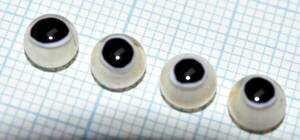 ルアーメイキング　ハンドメイド 　グラスアイ　hand made glass eyes for lure making （11587-489）本格的　ルアービルダー用　日本製