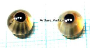 ルアーメイキング　ハンドメイド 　グラスアイ　hand made glass eyes for lure making （11571-301）本格的　*ルアービルダー用　日本製