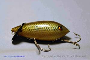 VINTAGE WOODEN LURE HEDDON baby crab wiggler （　82661-58）USA MADE #OLDLURE #ARTLURE_VINTAGE ＃ヴィンテージルアー