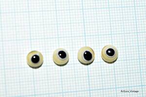 ルアーメイキング　ハンドメイド 　グラスアイ　hand made glass eyes for lure making （11584-489）本格的　ルアービルダー用　日本製