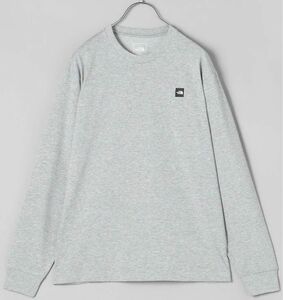 新同品 グレー ノースフェイス ロングＴシャツ L/S Small Box Logo Tee