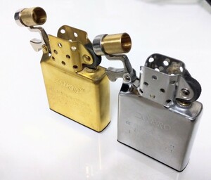  new product 2 piece limitation color Gold & silver inside unit only Zippo - lighter interchangeable top and bottom cover attaching oil .4 times long-lasting new goods domestic sending 