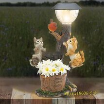 ソーラーライト 猫 ガーデンオーナメント ライト ソーラー 防水 猫 置物 夜照らす 動物 彫刻 ガーデンライト ガーデニング雑貨 飾りか_画像4