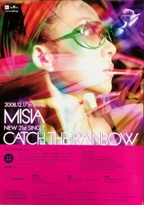 ☆MISIA B2 告知 ポスター 「CATCH THE RAINBOW」 未使用