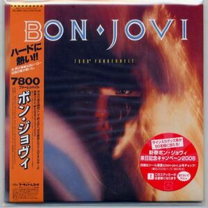 ☆BON JOVI 「7800° ファーレンハイト」 初回プレス限定 未開封