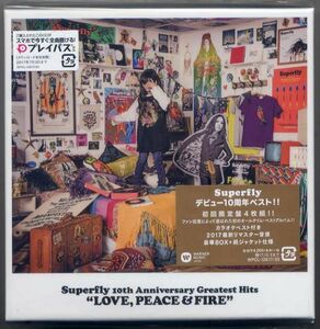 ☆Superfly 「Superfly 10th Anniversary Greatest Hits LOVE, PEACE & FIRE」 初回限定盤 4CD 新品 未開封