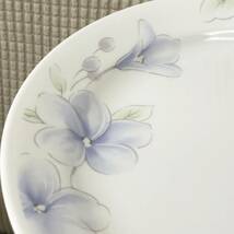 [食器] 陶磁器「CORELLE：コレール 花柄 中サイズのプレート 5枚」高さ：約2.1cm 円直径：約22.8cm 5点セット_画像9