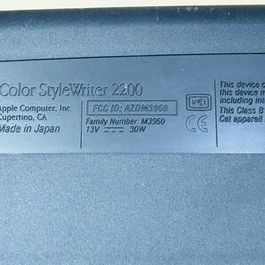 ☆ Apple アップル Color Style Writter 2200 M3960 カラースタイル プリンター SA-0406l80 ☆の画像9