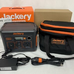 ★美品★Jackery ポータブル電源 240 型番 PTB021 収納バッグ JPC-400A ブラック＆オレンジ ショルダー 240×200×250mmの画像1