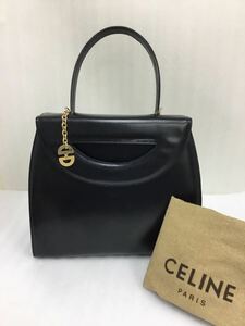 セリーヌ CELINE レザー ハンドバッグ 手提げ ハンドバッグ レザー ブラック レディース