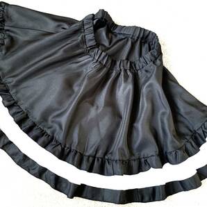 530 コスプレ衣装 大きいサイズ フレアースカート 黒   の画像1