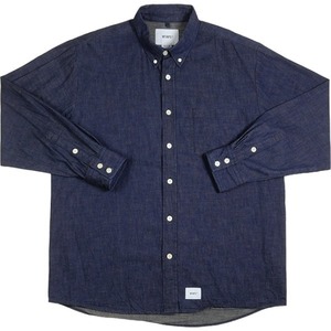 WTAPS ダブルタップス 18SS Denim Button Shirt Blue 長袖シャツ 青 Size 【XL】 【中古品-非常に良い】 20791501