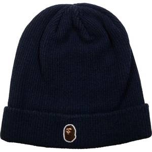 A BATHING APE A Bathing Ape NEON COLOR KNIT CAP NAVY Beanie navy blue Size [ free ] [ new old goods * unused goods ] 20791573