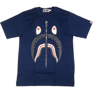 A BATHING APE ア ベイシング エイプ PONR SHARK TEE NAVY Tシャツ 紺 Size 【M】 【新古品・未使用品】 20791585