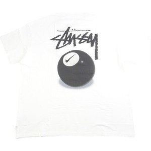 STUSSY ステューシー ×Nike SS 8 Ball T-Shirt White Tシャツ 白 Size 【XS】 【新古品・未使用品】 20793637