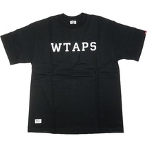 WTAPS ダブルタップス 08SS COLLEGE Tシャツ 黒 Size 【L】 【新古品・未使用品】 20790454_画像1