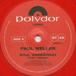 【EP】PAUL WELLER - Soul Wandering Rise Up Singing RSD ポール・ウェラー