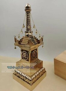 宝篋印塔 舎利塔密教法具 極上品 寺院用仏具 高さ29cm