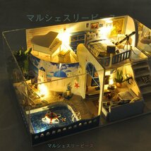 未組立　モデル小屋　ジオラマ　工芸品 　ハンドクラフト　誕生日プレゼント 地中海小屋Y07_画像1