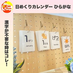 2024年　令和6年　日めくりカレンダー　シンプルＢ　知育教材　知育カレンダー