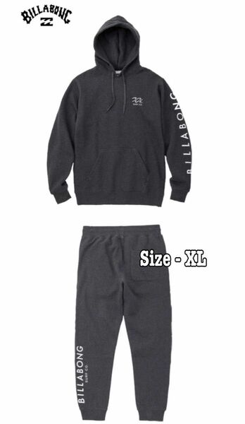 ビラボン BILLABONG メンズ スウェットロゴセットアップ XL