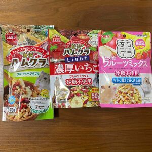 小動物　ハムスター　デグー　ハムグラ　フルーツ　野菜　イチゴ　おやつ　フード