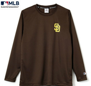 MLB sun tiego*pa dress long sleeve T shirt long T mesh speed . Brown LL size da ruby shu have pine ...