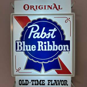 作動OK 極希少 70's パブスト Pabst Blue Ribbon ビール ライトBUD RIGHTバドワイザー ランプ ビンテージ アメリカン テンダーロインの画像10