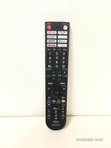 SHARP/AQUOS/4K液晶TV用リモコン GB360SA