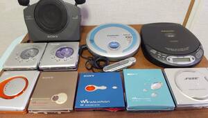  junk MD WALKMAN MZ-E700 Panasonic SL-CT500 etc. 10 pcs together operation not yet verification 