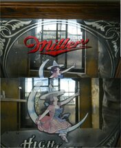 ☆MILLER HIGH LIFE ミラーハイライフ ミラービール 「月の少女 鏡」 アメリカン ヴィンテージ ビンテージ 雑貨 _画像3