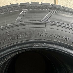 送料無料 ほぼ新品 2023年製造 4本 ★ ヨコハマ ブルーアースVAN RY55 195/80R15 107/105 LT ★個人宅不可 新車外し キャラバン ハイエースの画像8