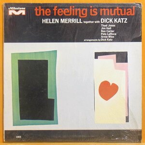 ◎レア!シュリンク良品!Mono!ダブル洗浄済!★Helen Merrill(ヘレン メリル)『The Feeling Is Mutual』USオリジLP #61748