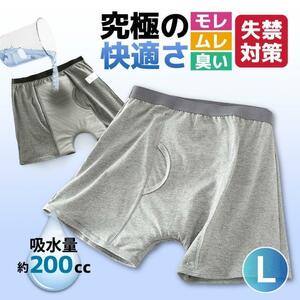 尿漏れパンツ メンズ前立腺手術失禁ちょいもれ介護200cc尿とりパッドA L