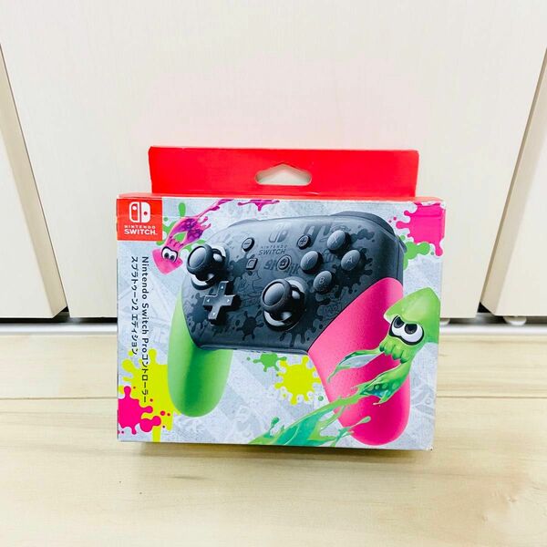 【未使用に近い】Nintendo Switch ニンテンドースイッチ　プロコン　スプラトゥーン2エディション