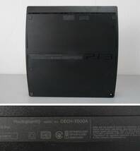 戸高∞P　SONY プレイステーション3 PS3 CECH-2000A 本体 120GB＋コントローラー 黒 ブラック ソフトおまけ 箱付 通電OK 現状品 プレステ_画像3