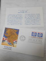 世∞4 [UNITED ATARES FIRST DAY COVER COLLECTION] 初日カバー ファイル1冊 中身計17枚 USA FDC 切手 海外 郵趣サービス社 アルバム_画像3