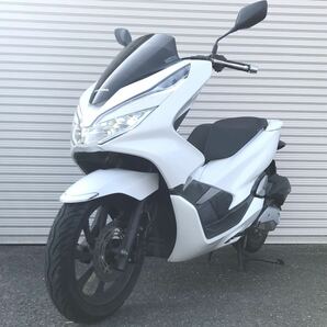 HONDA ホンダ PCX125 JF81 車体 2018年モデル 白 ホワイト バイク スマートキー 説明書付き LED デジタルメーター ノーマル 純正 実働 原付の画像1