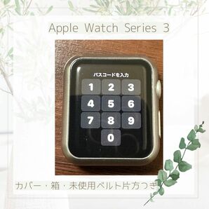 Apple Watch Series 3 38mm カバー・箱・ベルト片方つき