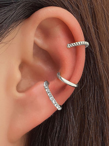 lady's jewelry earrings earcuff character earrings cute 3 piece entering 