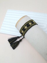 レディース ジュエリー ブレスレット ストリング 刺繍 手作り 編み込み ブレスレット 1個_画像1