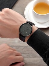腕時計 メンズ クォーツ メンズ カレンダー クオーツ 腕時計 ビジネス アナログ 防水 薄型 高級 指針 日常生活 実用品 プレ_画像3