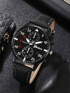 腕時計 メンズ セット 3個セットのファッションビジネスカジュアルウォッチ ウィングレザー クォーツウォッチ ブレスレット、ネック