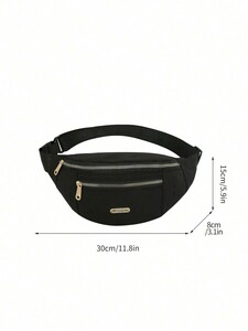  lady's bag waist bag waist bag lady's waterproof processing black color * purple color each 1 piece 