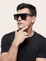 メンズ アクセサリー メガネorアクセサリー 男性用フラットトップファッションメガネ、普段使いに最適_画像1