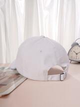 メンズ アクセサリー 帽子 1個 ユニセックス2スタイルバラ刺繍加工されたベースボールキャップ、屋外活動や日常使用、紫外線対策、ス_画像3