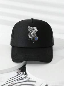メンズ アクセサリー 帽子 1つ ユニセックス プリント トラッカーハット ベースボールキャップ、ストリートでの日常使用に適してい