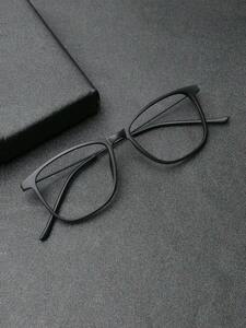 メンズ アクセサリー メガネorアクセサリー 男性用 レトロ ブルーライト防止 眼鏡 安全メガネ 軽量 ステンレススチール 1個入