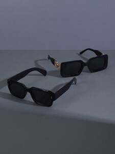 メンズ アクセサリー メガネorアクセサリー スクエアフレーム スポーティーな装飾的な眼鏡 レトロ 2スタイル ユニセックス 2個